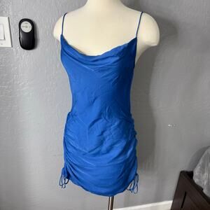 NWT Free People Intimately Day To Night Convertible Slip, Blue, S 53621744